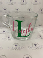 Personalised Glass Mug